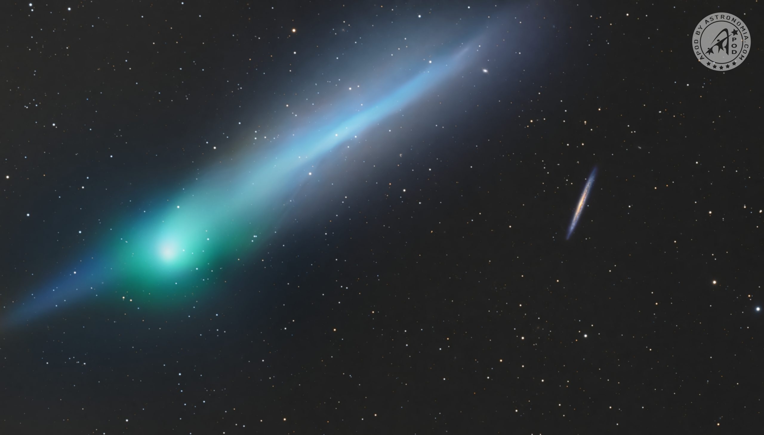 La cometa e la galassia