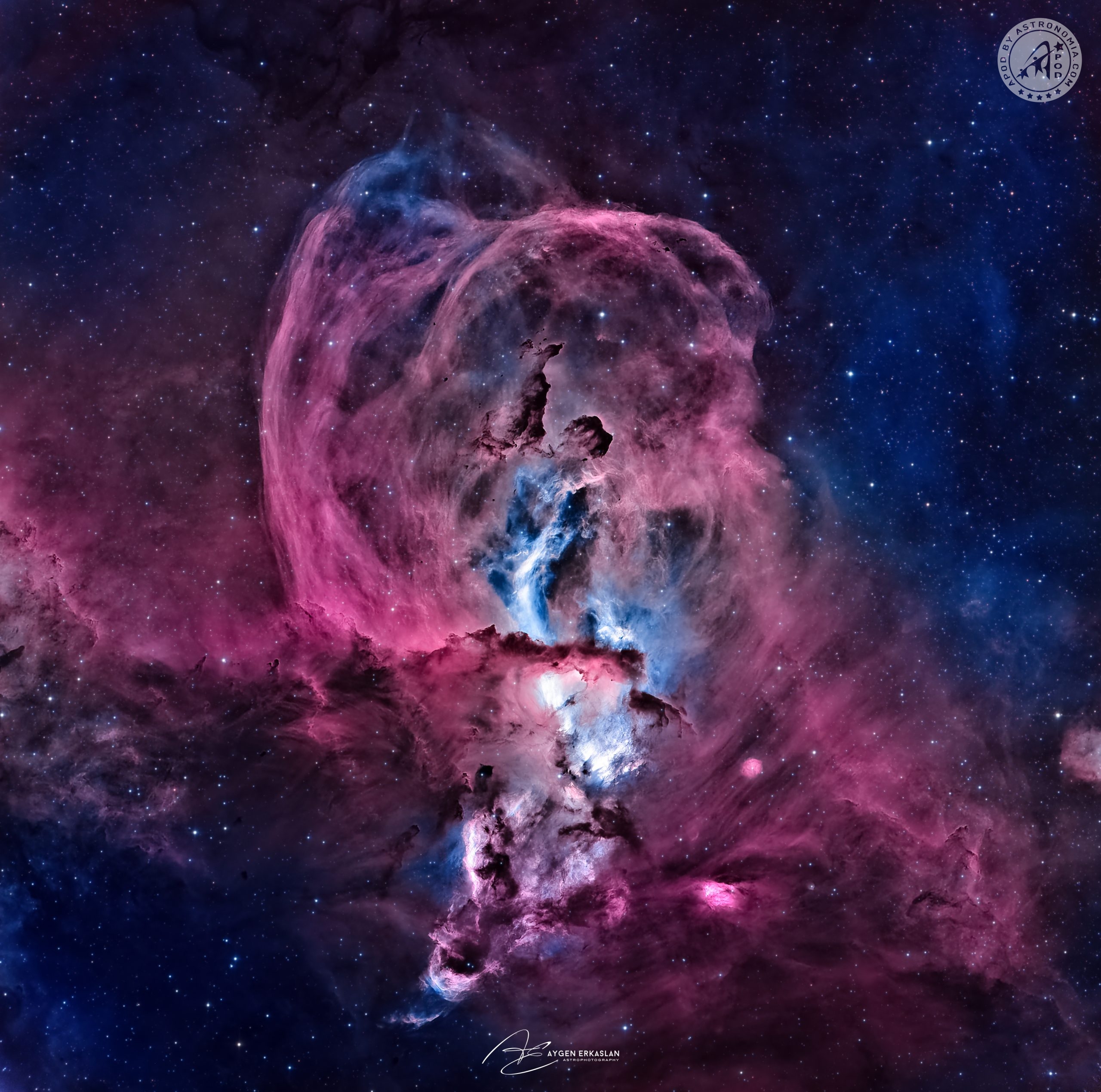 NGC 3576, La Statua della Libertà