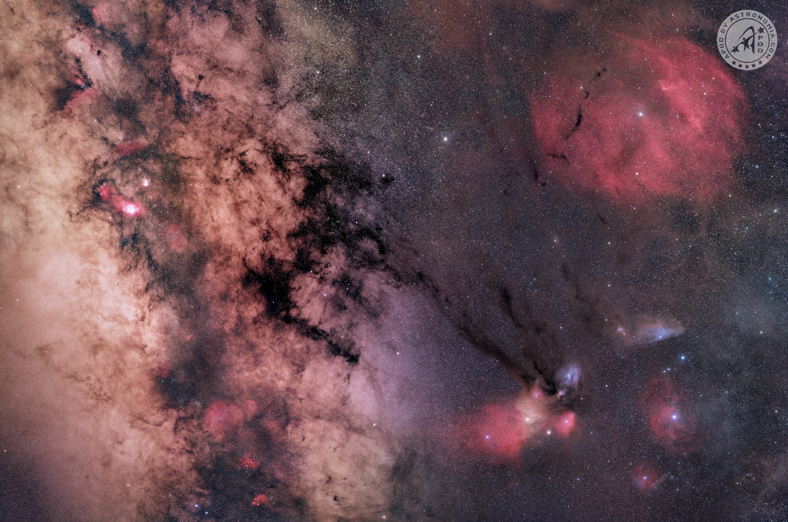 Rho Ophiuchi e il nucleo della Via Lattea