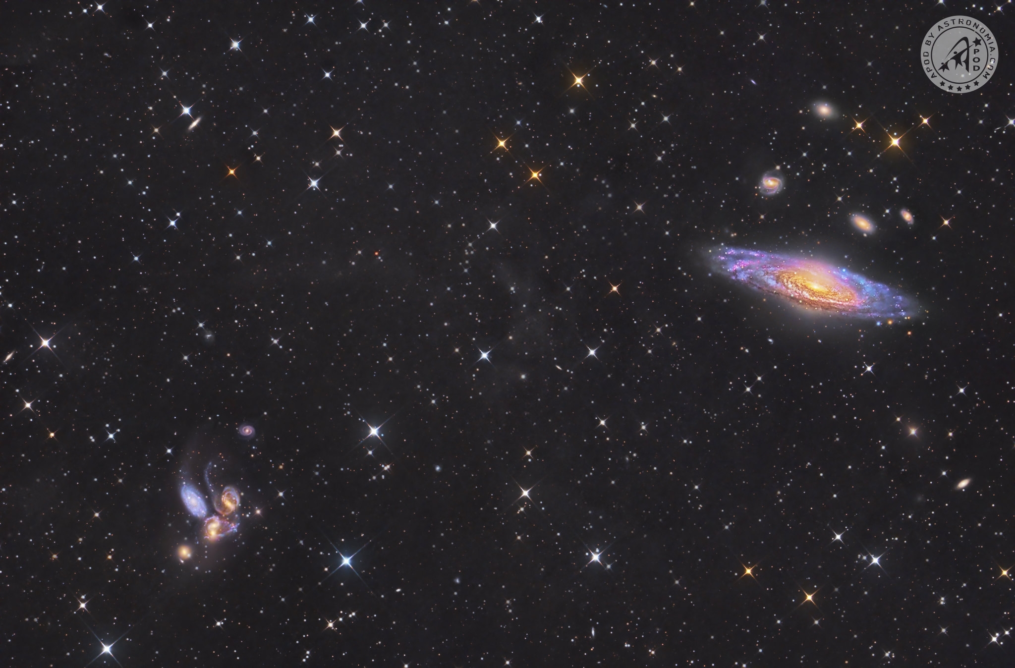 NGC 7331 e il Quintetto di Stephan
