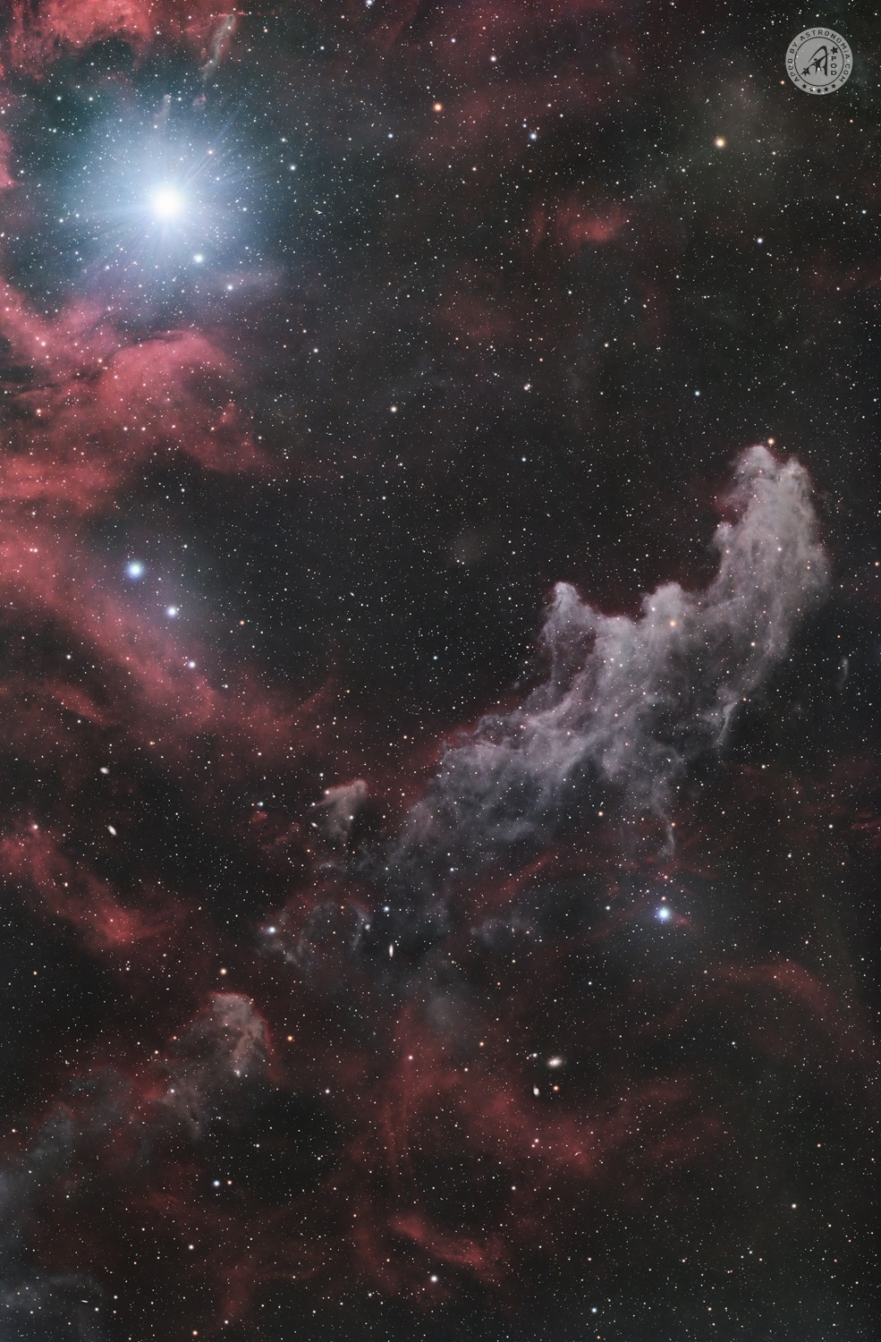 Nebulosa Testa di Strega e Rigel